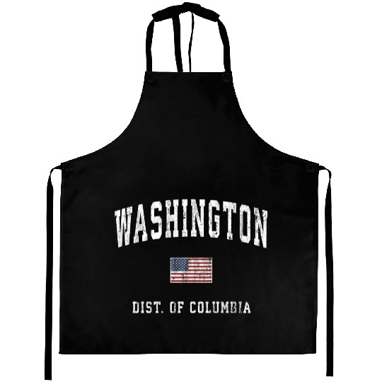 Washington Dc American Flag Sports Aprons
