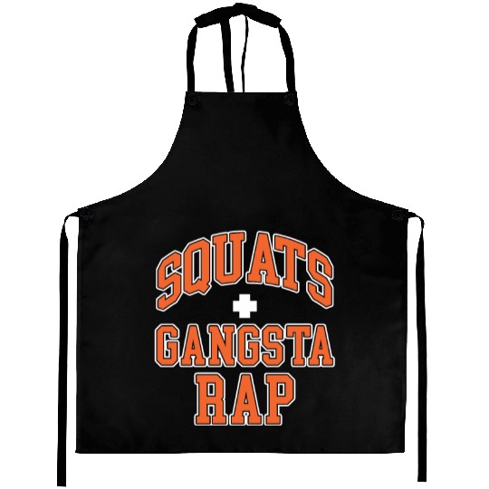 Squats Plus Gangsta Rap Aprons