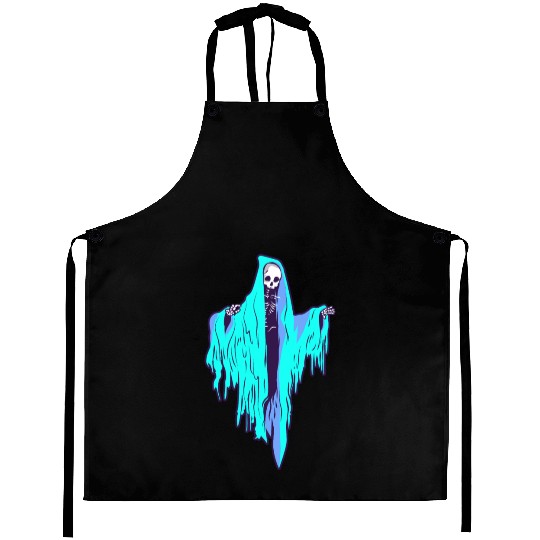 Horror Ghost Skeleton design Aprons