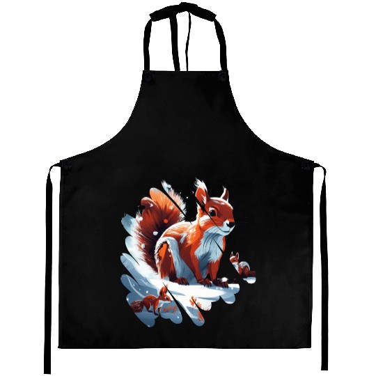 Winter squirrel Aprons