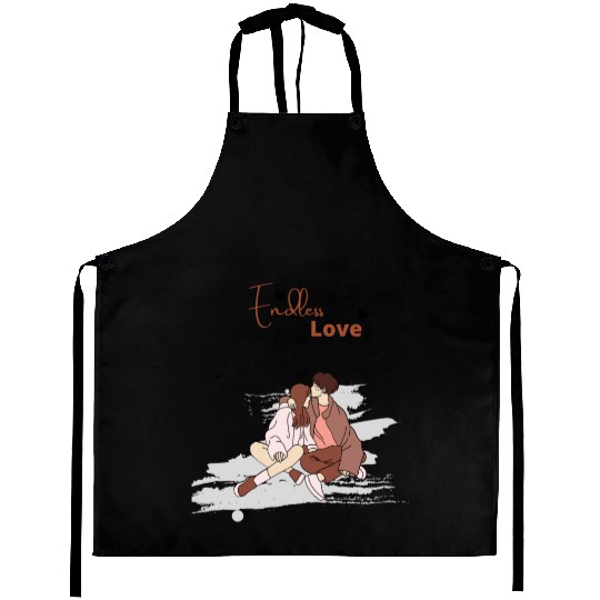 Endless Love Couple Aprons