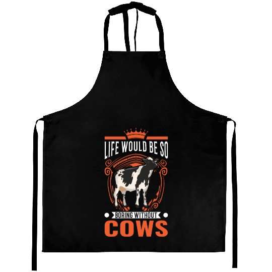 Cow Cattle Breeder Land, Farmer Cows Aprons