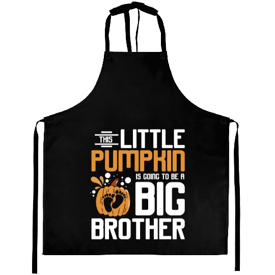 Pregnancy Thanksgiving pumpkin big brother Aprons