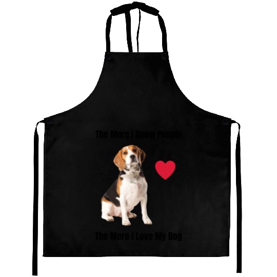 The More I Know People, The More I Love My Beagle Aprons