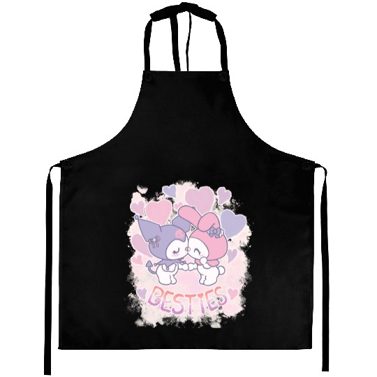 Funny Bunny and Kitty kissing Aprons