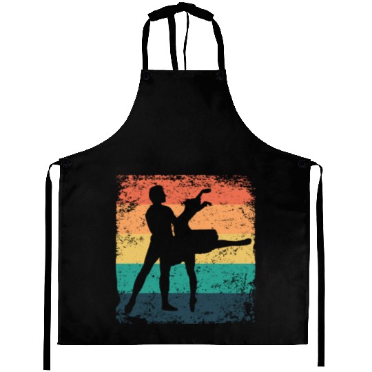 Ballet Dance Couple Vintage Ballerina Aprons