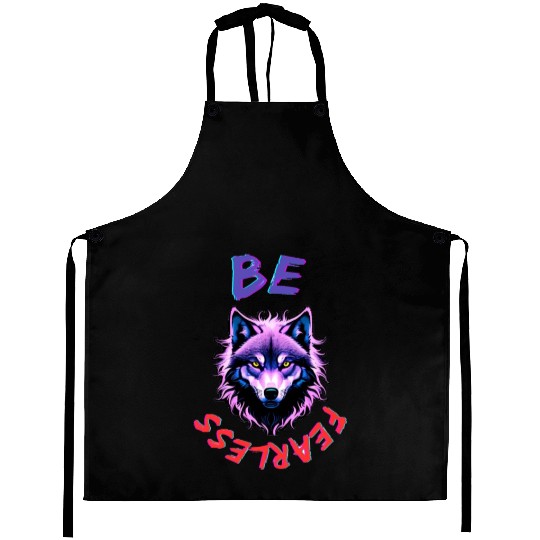 BE FEARLESS WOLF | Majestic Fashions Aprons