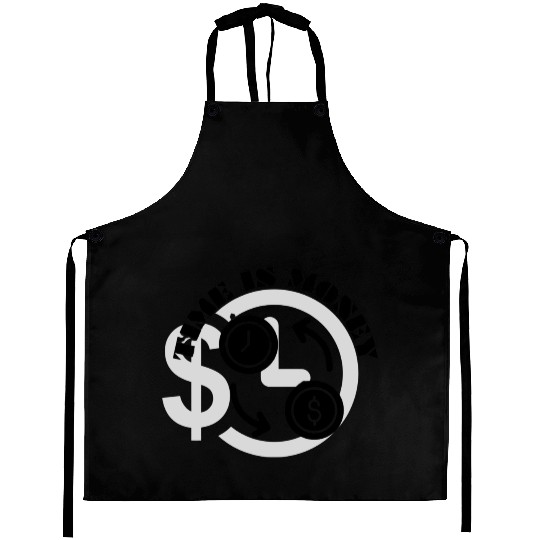 TIME IS MONEY QUOTE DESIGN Aprons