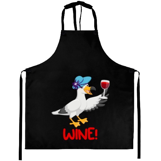 Seagull Aprons Wine Lover North German Seagulls