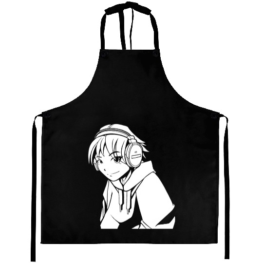 K Pop Headphones Aprons