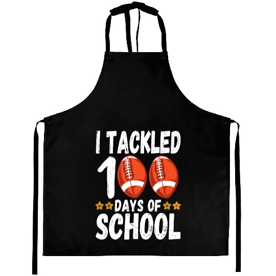 I Tackled 100 Days Of School Football 100th Daygoa Aprons