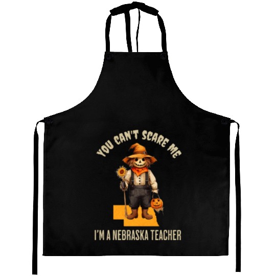 I’m a Nebraska Teacher Halloween Fall Autumn Aprons