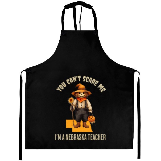 I’m a Nebraska Teacher Halloween Fall Autumn Aprons