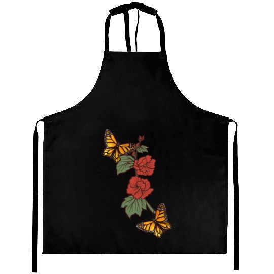 Natures Monarch Butterflies Aprons