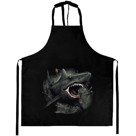 Shark attack Aprons