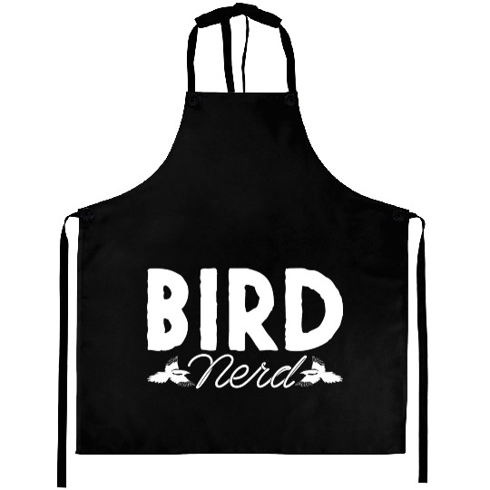 Bird Nerd Joke Birds Lover Budgie Parrot Heron Aprons