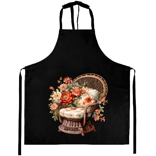 Wild Flowers Aprons Design - Funny gift