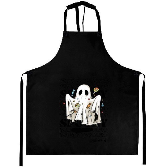 Spooky Season Ghost Halloween Trick Or Treat Aprons