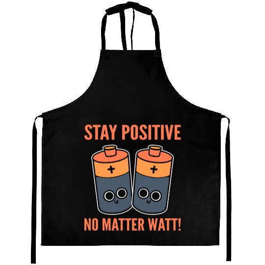 Optimistic Sayings Lineman Aprons