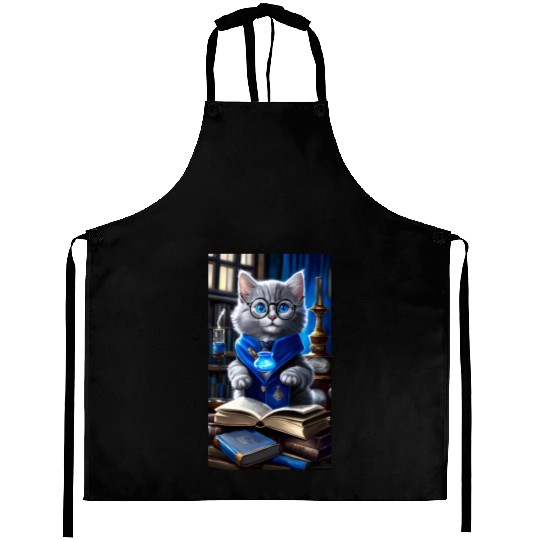 The Raven-claw Kitten Scholar: A Feline Journey. Aprons