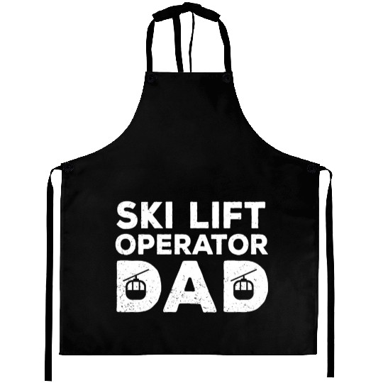 Ski Lift Operator Dad Outfit Father's Day Aprons