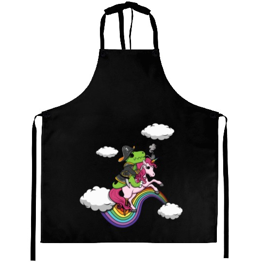 Dinosaur Pirate Unicorn Lazy Creepy Halloween Aprons