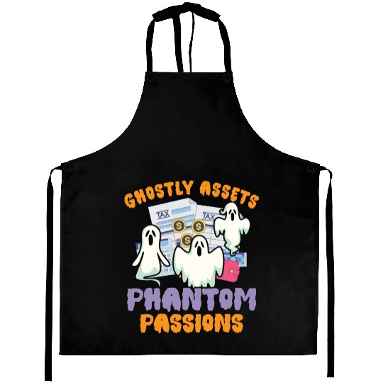 Ghostly Assets Phantom Passions Scary Halloween Aprons