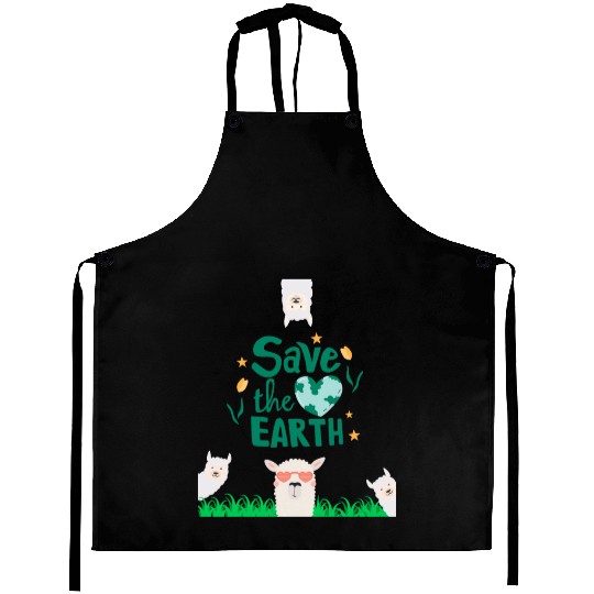 Save our Planet Earth, Save our beautiful animals Aprons
