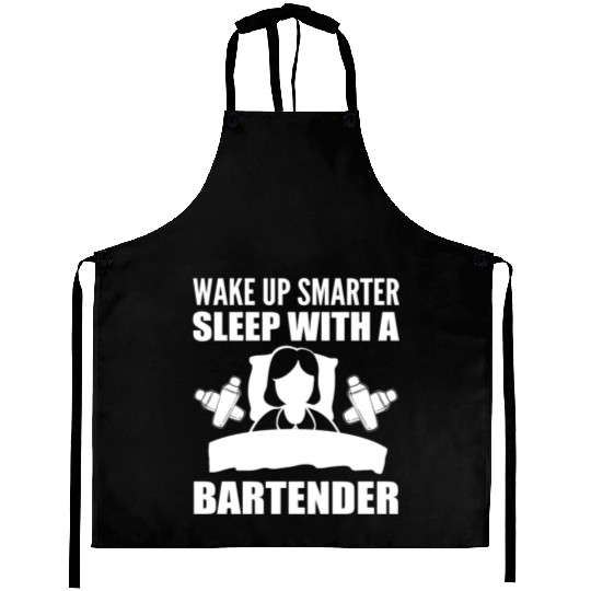 Sleep with Bartender Funny Bartender Gift Aprons