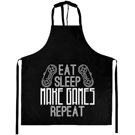 Game Developer Life Coder Dev Programmer Gameplay Aprons
