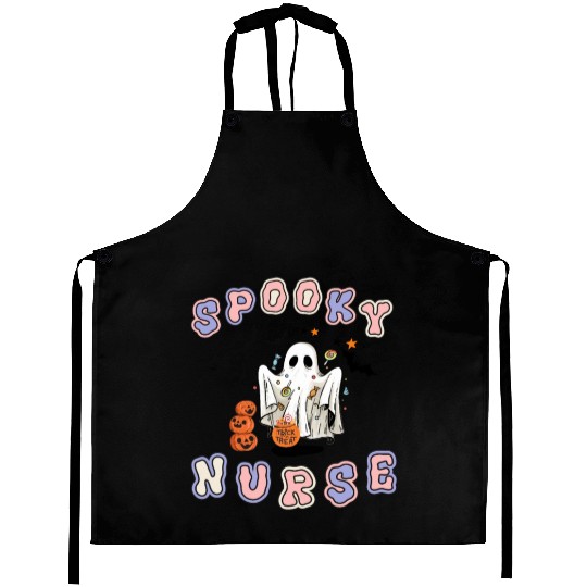 Spooky nurse Halloween design Aprons