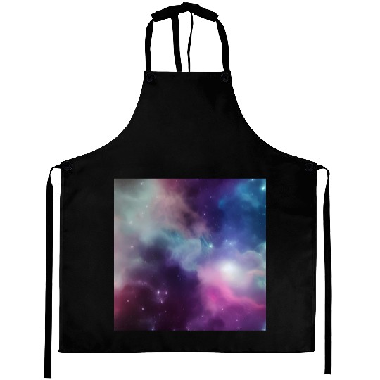 Galaxy nebula abstract design Aprons