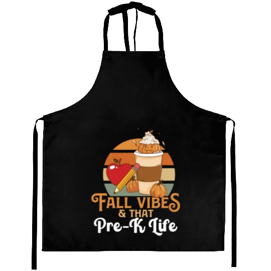 Fall Vibes That Pre-K Life Preschool Teacher Aprons