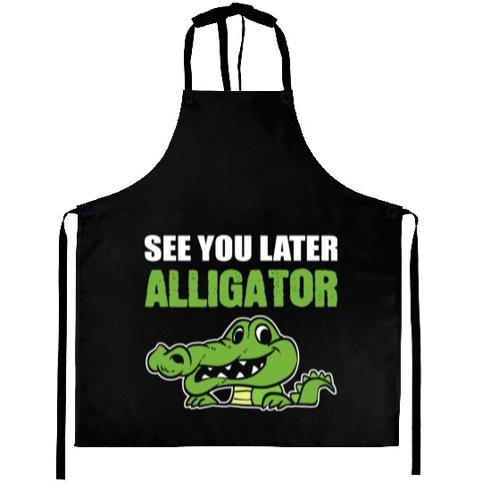 Later Alligator Outgoing Person Gift Aprons