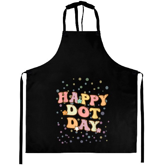 Groovy Happy Dot Day Teacher Kids Aprons