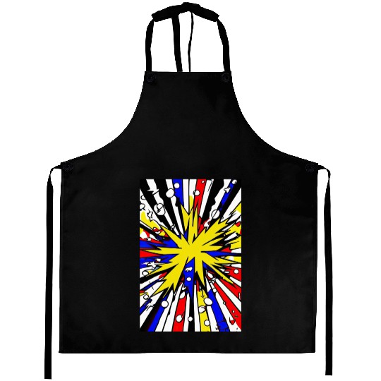 Explosion Art - Comic Book Style Aprons