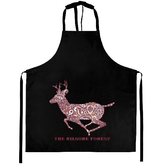 Deer - Maroon Aprons