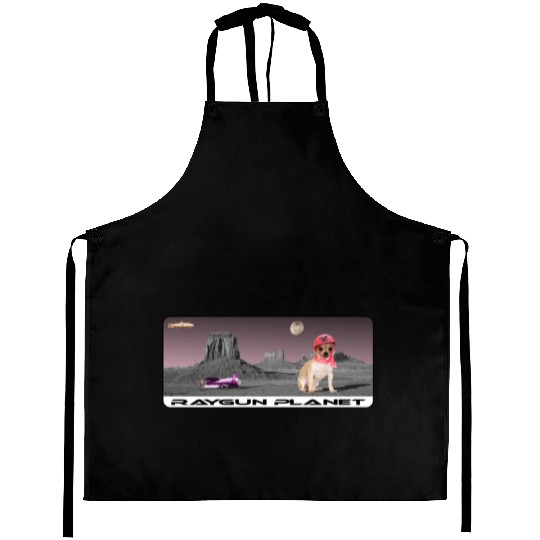 Raygun Planet Chihuahua Aprons