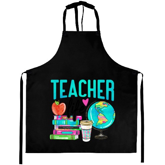 Teacher Life Happy Teachers Day Aprons