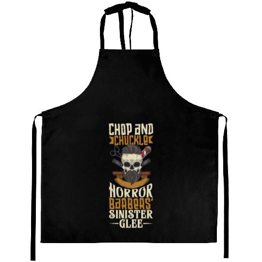 Horror Barber Spooky Hairdresser Hairstylist Hair Aprons