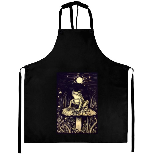 Starry night frog Aprons
