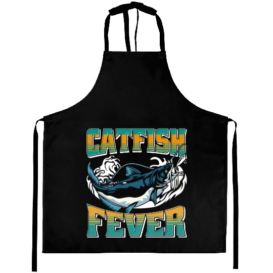 Noodling Flathead Fishing Catfish Angler Aprons
