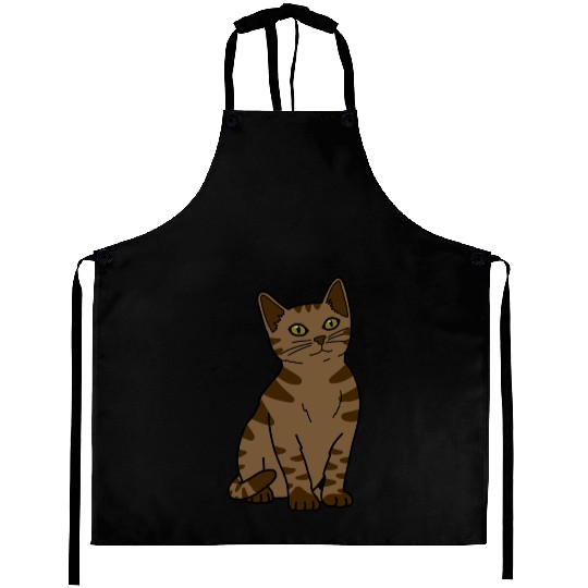 Brown Tabby Cat Aprons