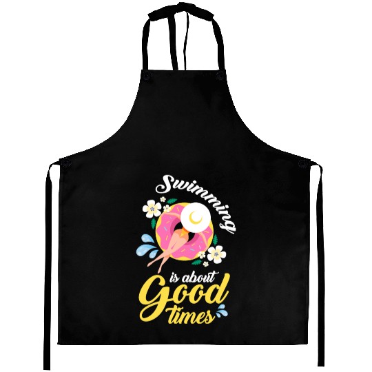 Pool Party Monster Vacation Summer Aprons