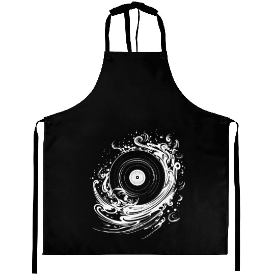 Vinyl Record Fantasy Aprons