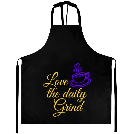 Coffee Lover Design For Daily Grind Aprons