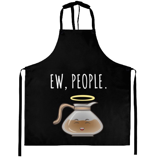Ew People Angel Coffee Pot Aprons