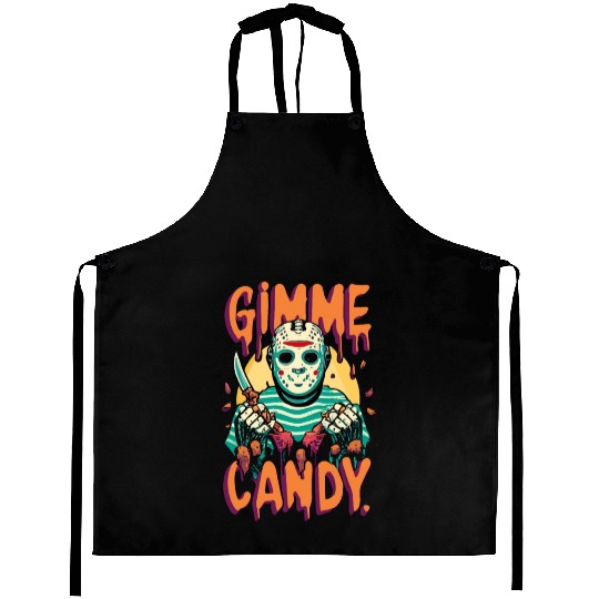 Halloween Gimme Candy Spooky Season Aprons