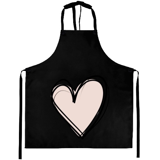 Pink heart Aprons