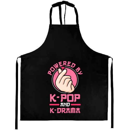 Powered by K-pop and K-Drama Kpopkorean dramak pop Aprons
